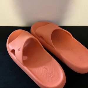 Tory Burch Vibrant Orange Slides